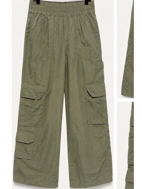 Aerie Lightweight olive cargo pants XS NWT